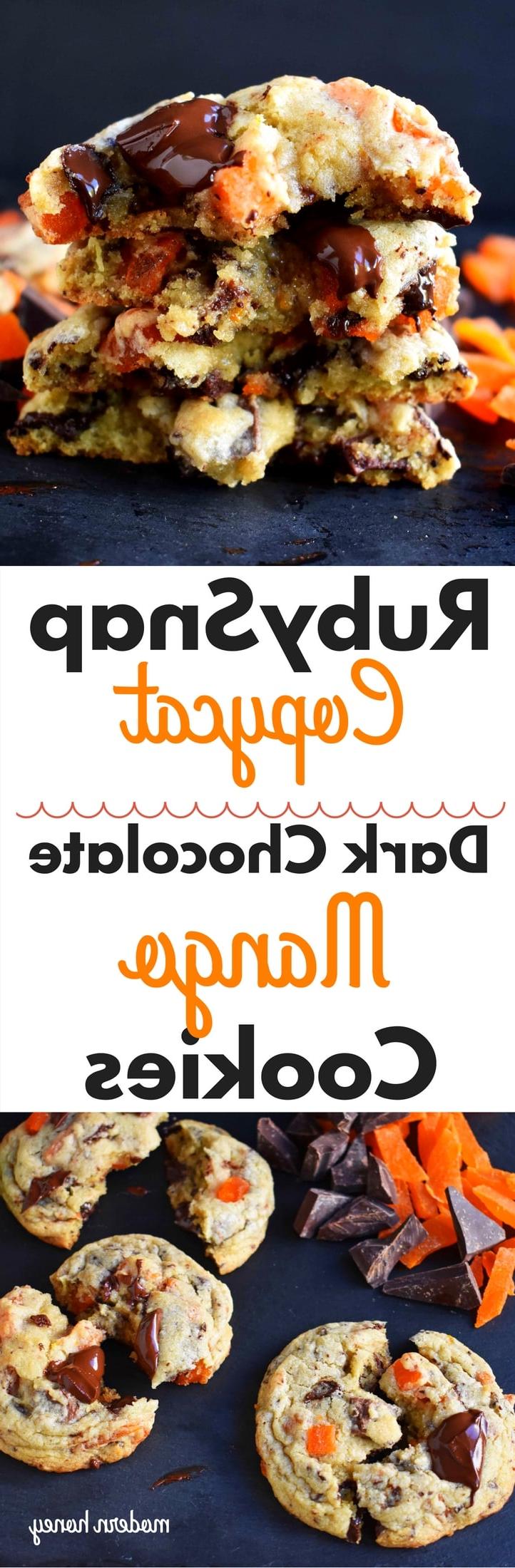 Μπισκότα RubySnap Vivianna Μαύρης Σοκολάτας Μάνγκο από τη Modern Honey. Μπισκότα με ζύμη εσπεριδοειδών με κομμάτια μαύρης σοκολάτας και μάνγκο. Ένα εξαιρετικά εθιστικό μπισκότο από αυτό το δημοφιλές αρτοποιείο. www.yamne.com