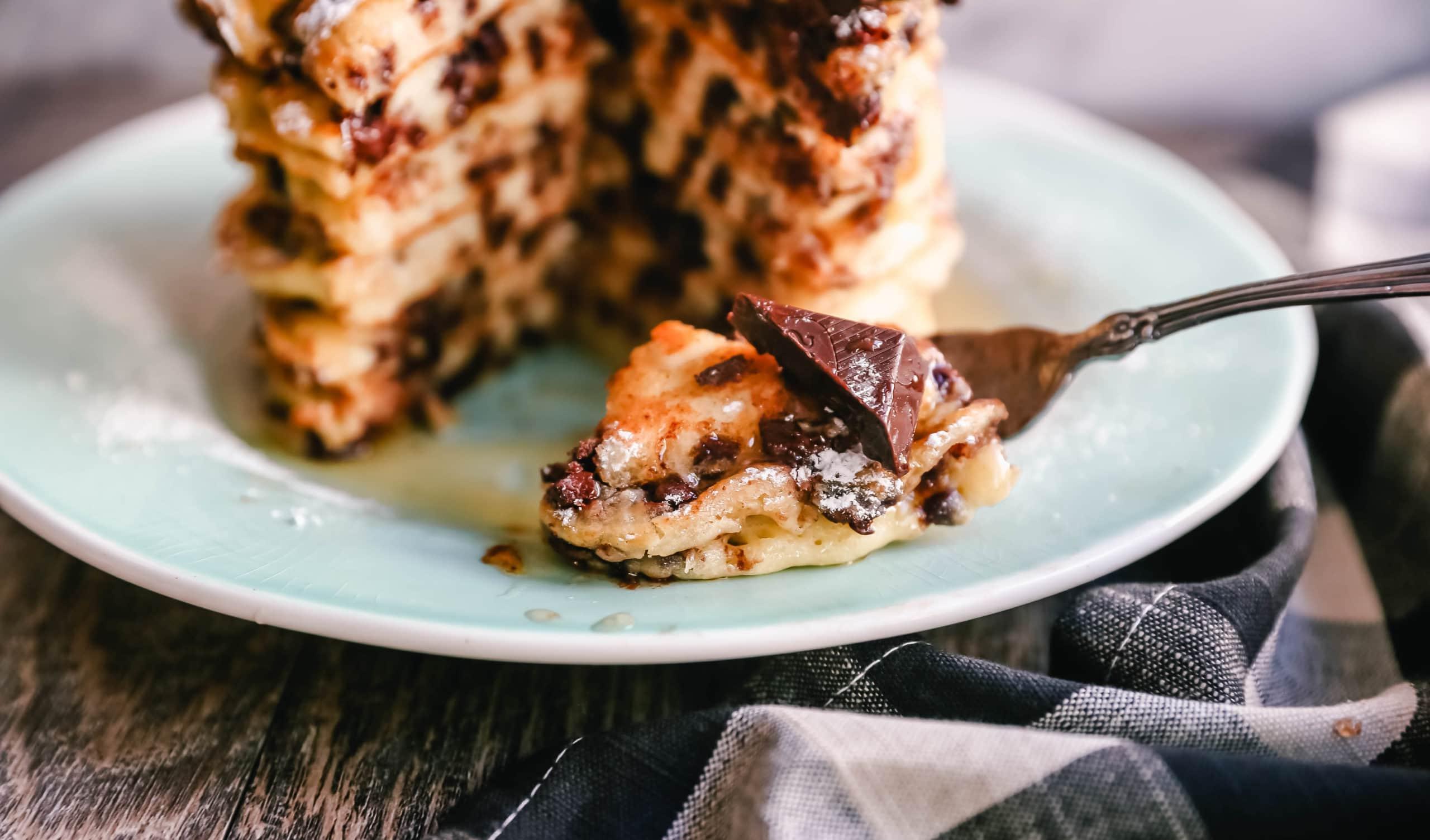 Απολαυστικές pancakes ρικότα με σοκολάτα, ιδανικές για κάθε ώρα της ημέρας. Η συνταγή που θα λατρέψετε!