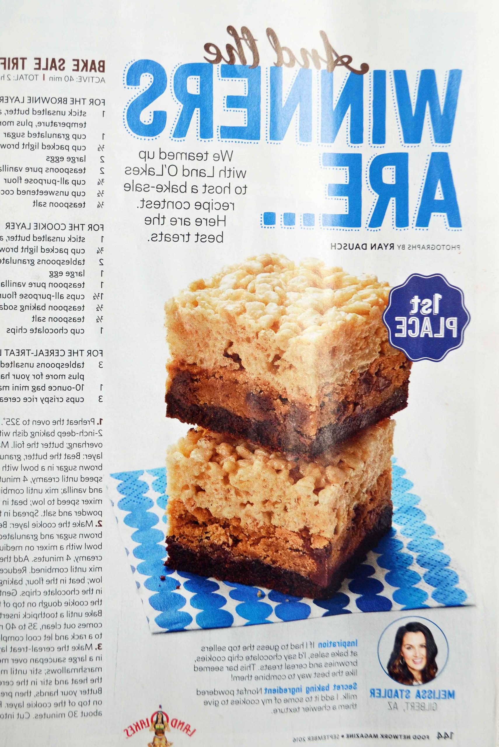 Μπάρες Τριπλού Πειρασμού Food Network Magazine από Melissa Stadler με Modern Honey | www.yamne.com