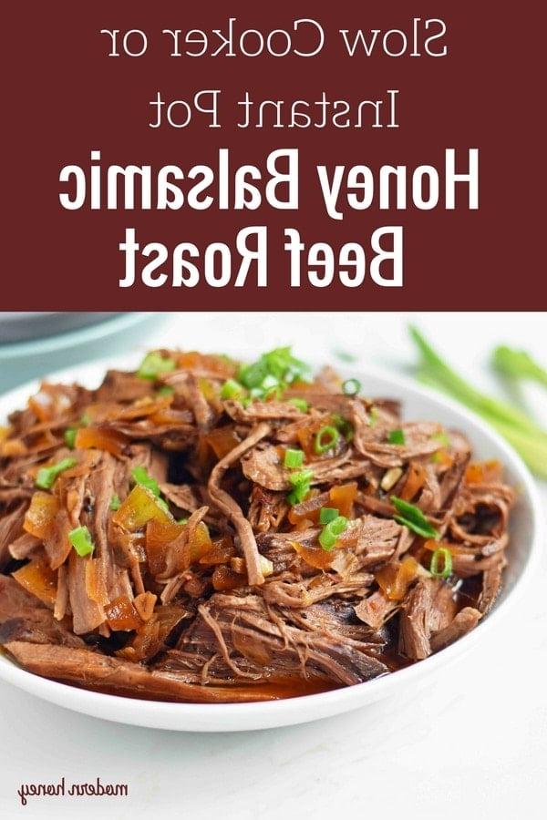 Σιγομαγειρεμένο Μοσχαράκι με Μέλι και Βαλσάμικο. Μια εύκολη συνταγή για τρυφερό μοσχάρι κατσαρόλας ή Instant Pot. Ιδανικό για comfort food.