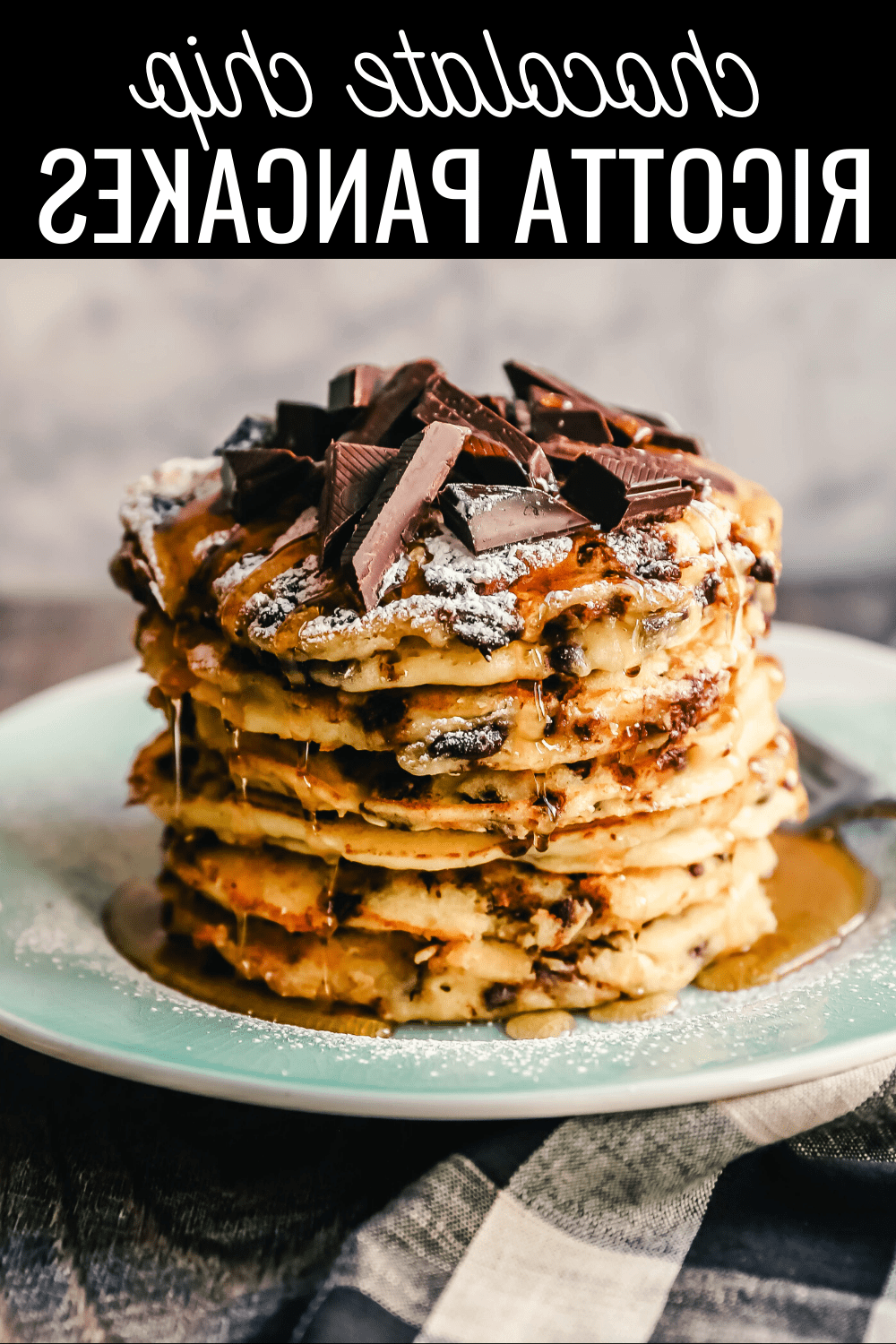 Πλούσιες σε σοκολάτα pancakes ρικότα, μια απολαυστική συνταγή για όλη την οικογένεια.
