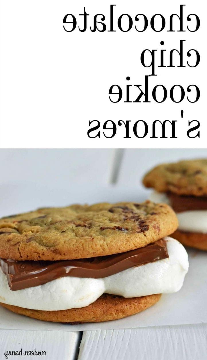 Chocolate Chip Cookie S'mores. Warm, homemade chocolate chip cookies sandwiched with melted toasted marshmallow and rich milk chocolate. The ultimate s'mores. www.yamne.com