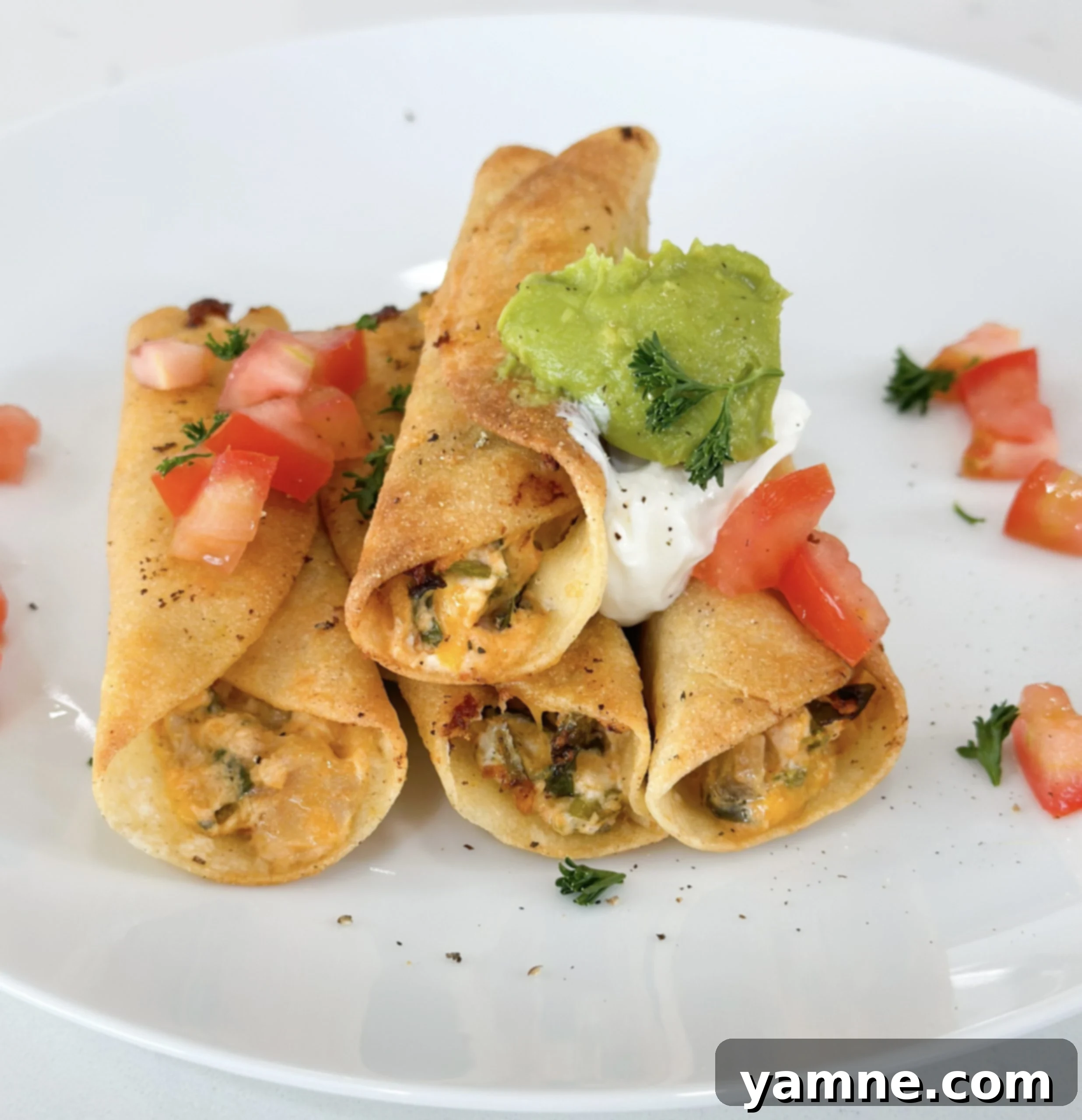Crispy Cheesy Chicken Taquitos 1 featured 10897
