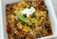 Savory One-Pan Mexican Beef and Rice