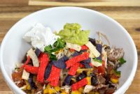 Simple Slow Cooker Chicken Burrito Bowls