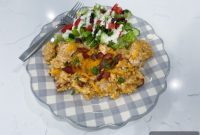 Creamy Chicken Bacon Ranch Rice Bake