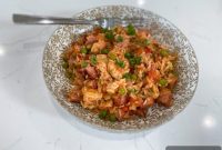 Savory Chicken and Ham Rice Casserole
