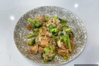 Honey-Glazed Chicken with Rice & Broccoli