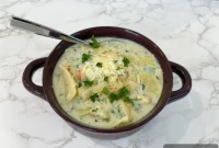Creamy One-Pot White Chicken Lasagna Soup