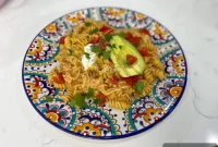 Cheesy Crockpot Enchilada Pasta