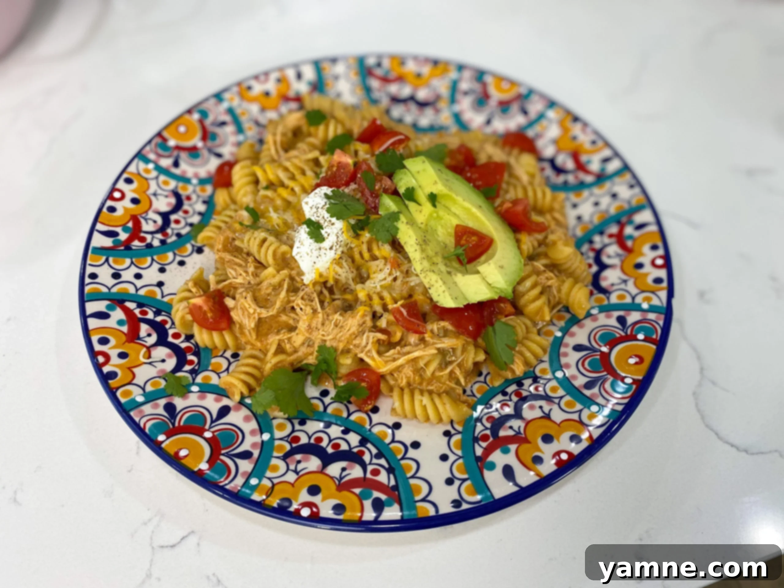 Cheesy Crockpot Enchilada Pasta 1 featured 13484