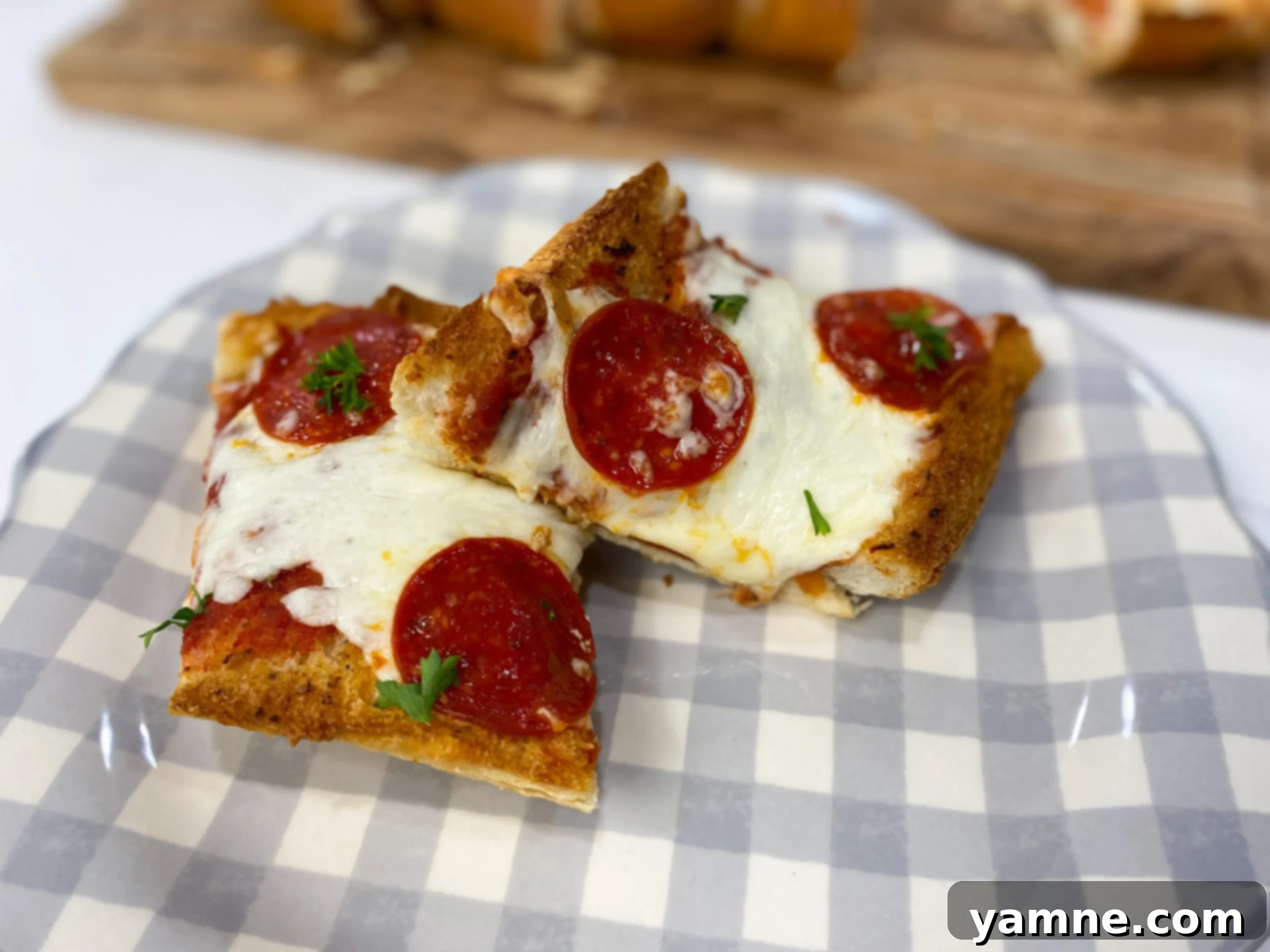 Crispy French Bread Pizzas 1 featured 13627