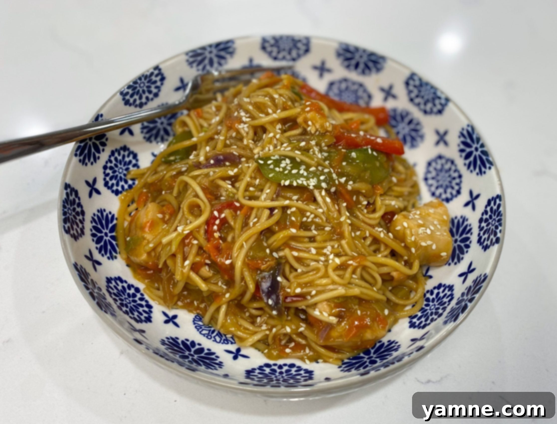 Savory Chicken and Vegetable Chow Mein 1 featured 13660