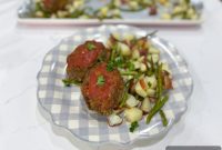 One-Pan Cheesy Stuffed Meatloaf and Roasted Veggies