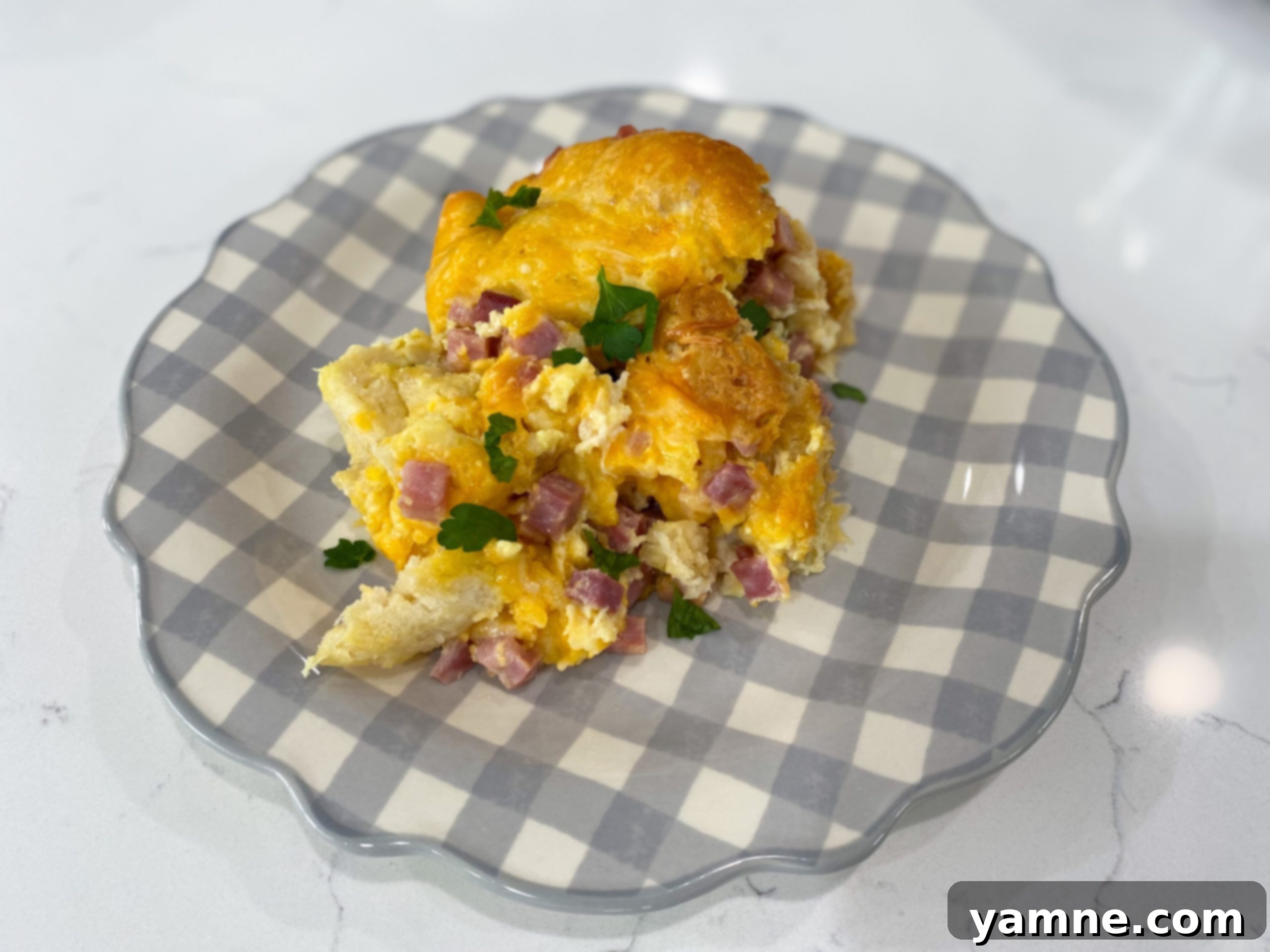 Savory Ham and Biscuit Bake 1 featured 13882