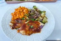 One-Pan BBQ Chicken and Roasted Vegetables
