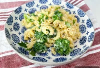 Velvety White Cheddar Mac with Fresh Broccoli