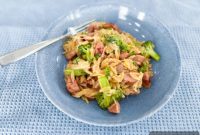 Chicken Sausage, Orzo & Broccoli Skillet