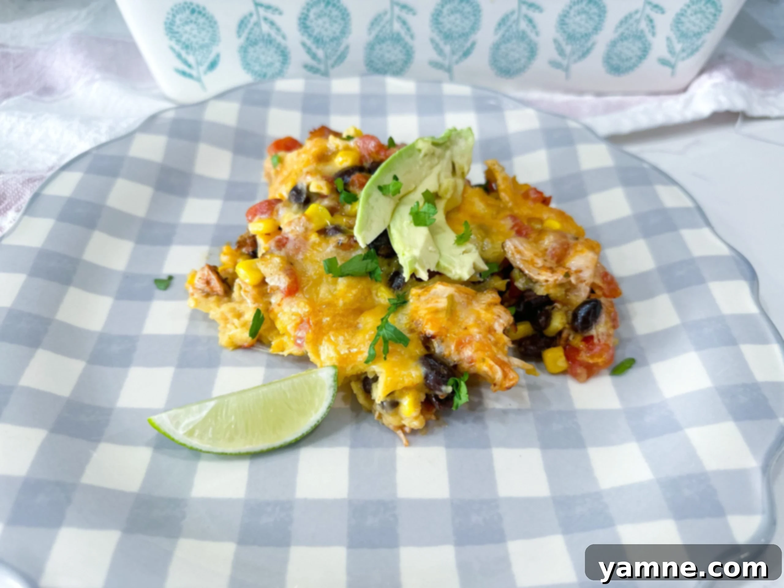 Southwestern Chicken Tortilla Bake 1 featured 15626