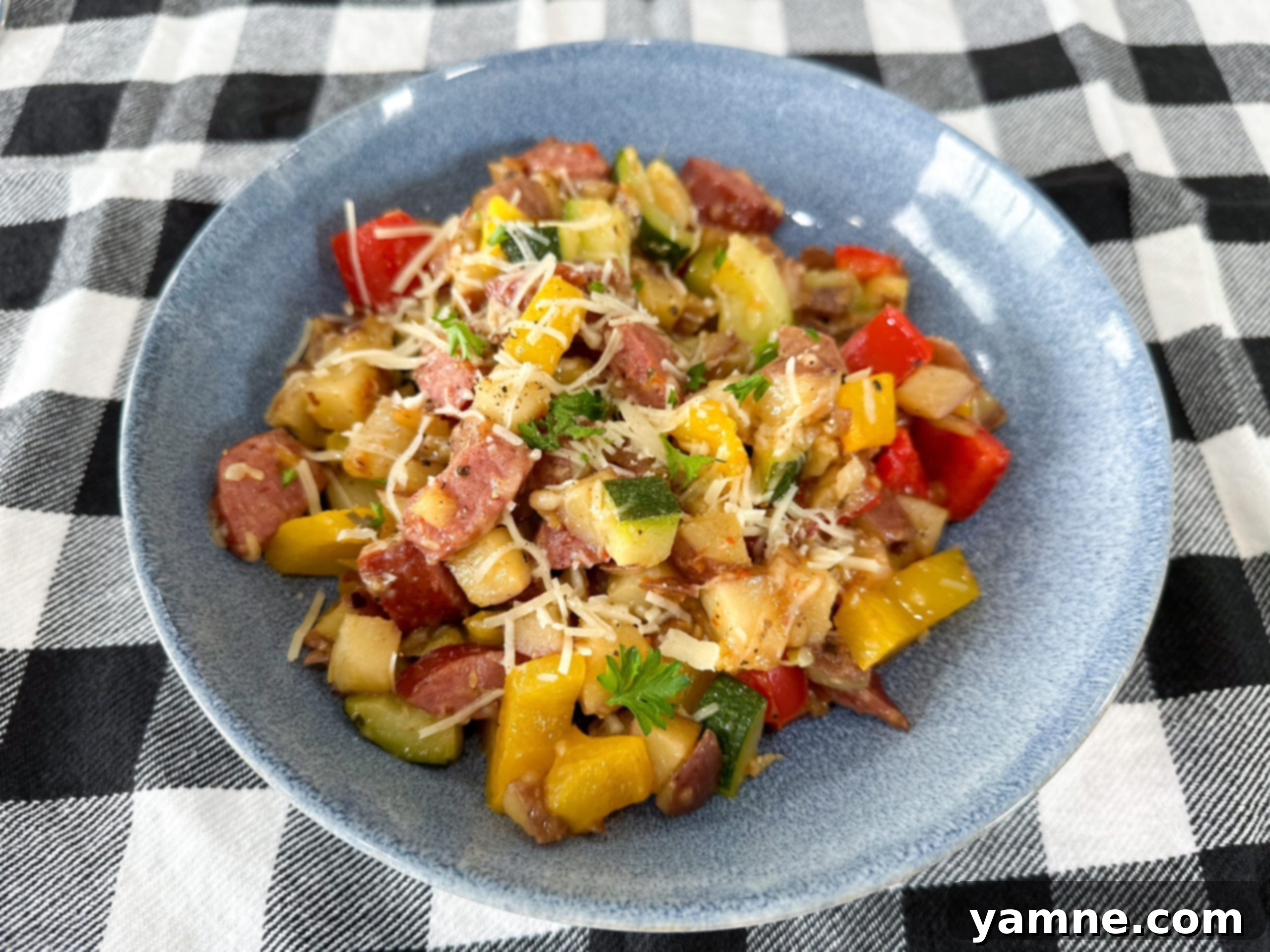 Roasted Sausage and Potatoes with Seasonal Vegetables 1 featured 16136