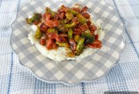 BBQ Hot Dogs with Steamed Broccoli and Creamy Mashed Potatoes