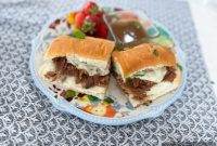 Tender Slow Cooker French Dip Sandwiches