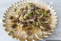 Deconstructed Egg Roll with Ground Beef