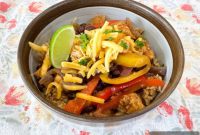 Fajita Bowls over Taco Rice