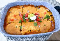 Zesty Chicken Enchilada Cornbread Bake
