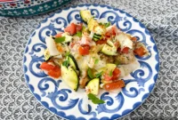 Herbed Mediterranean Chicken and Orzo Bake