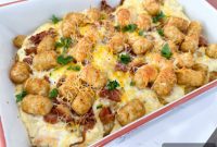 Chicken, Bacon & Ranch Tater Tot Bake