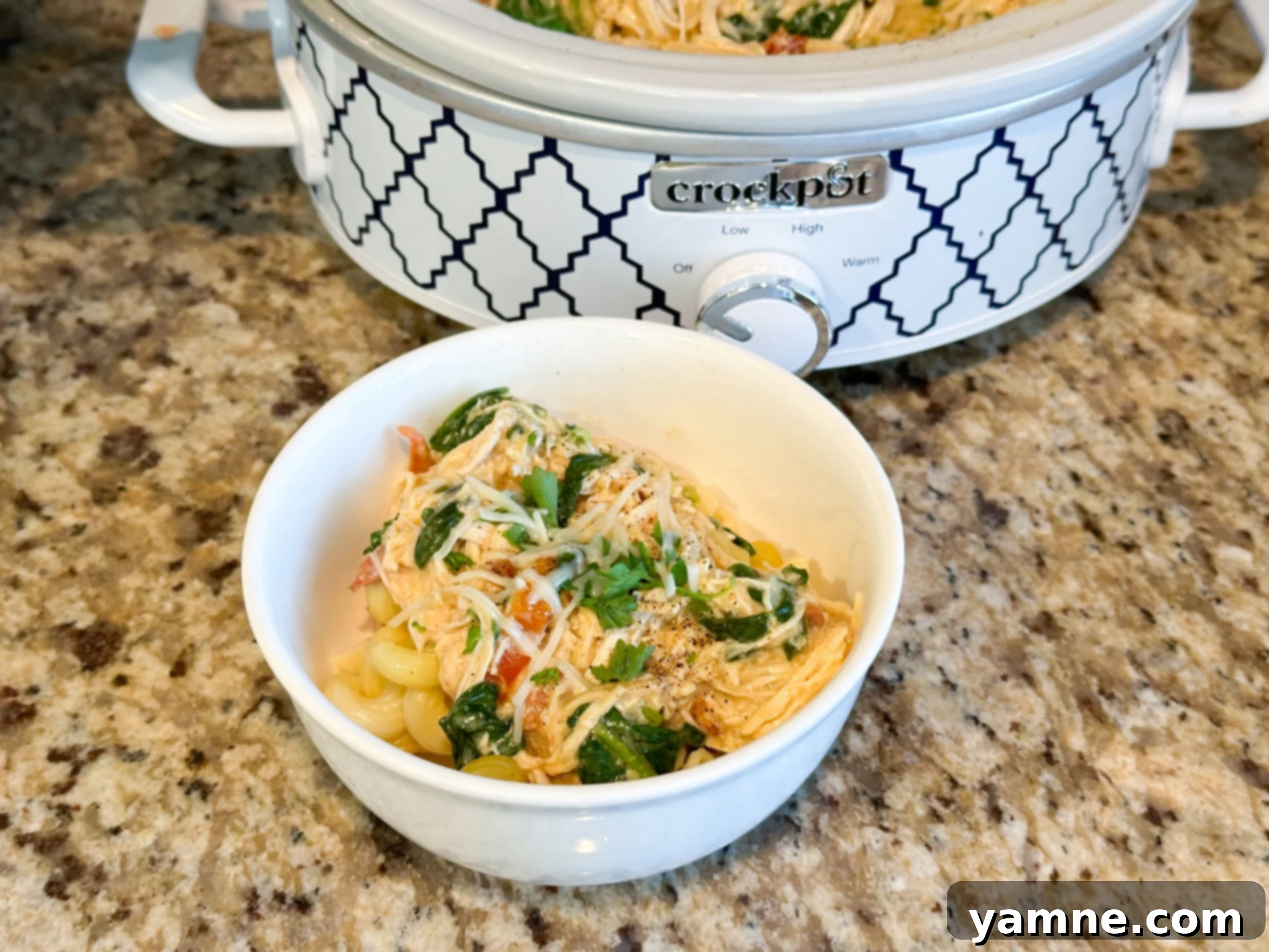 Tuscan Cream Chicken Crockpot 1 featured 18378