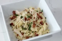 Creamy Alfredo with Rotisserie Chicken & Bacon