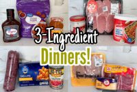 5 Cheap and Easy 3-Ingredient Dinners