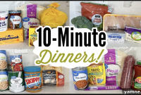5 Quick and Easy 10 Minute Dinners