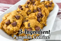 Easy 3-Ingredient Pumpkin Cookies