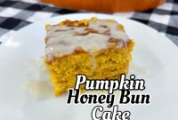 Spiced Pumpkin Honey Bun Cake