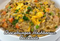 Loaded Cheeseburger Hash Brown Bake
