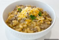 One-Pan Homemade Cheeseburger Pasta