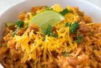 Hearty Spanish Rice and Pinto Beans