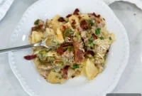Creamy Zuppa Toscana Sausage Potato and Kale Bake