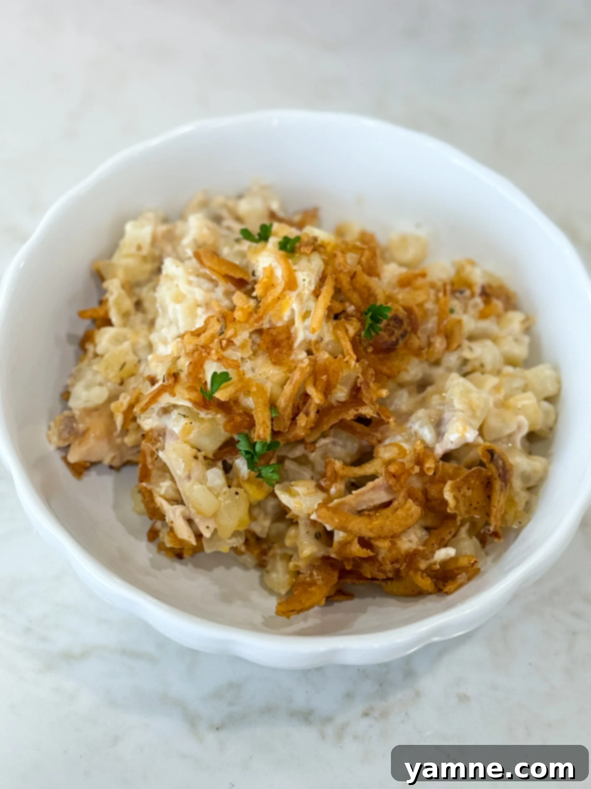 Cheesy French Onion Chicken Hash Brown Bake 1 featured 33022