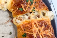 Golden Bacon Chicken Alfredo Crescent Ring