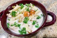 Velvety Slow Cooker Chicken Noodle Soup