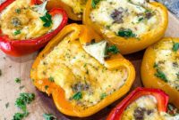 Omelet-Stuffed Bell Peppers