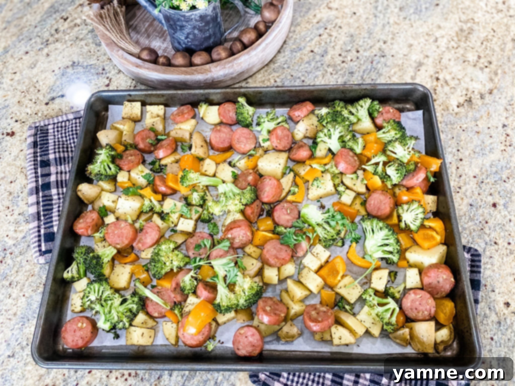 Roasted Chicken Sausage and Vegetables 1 featured 6753