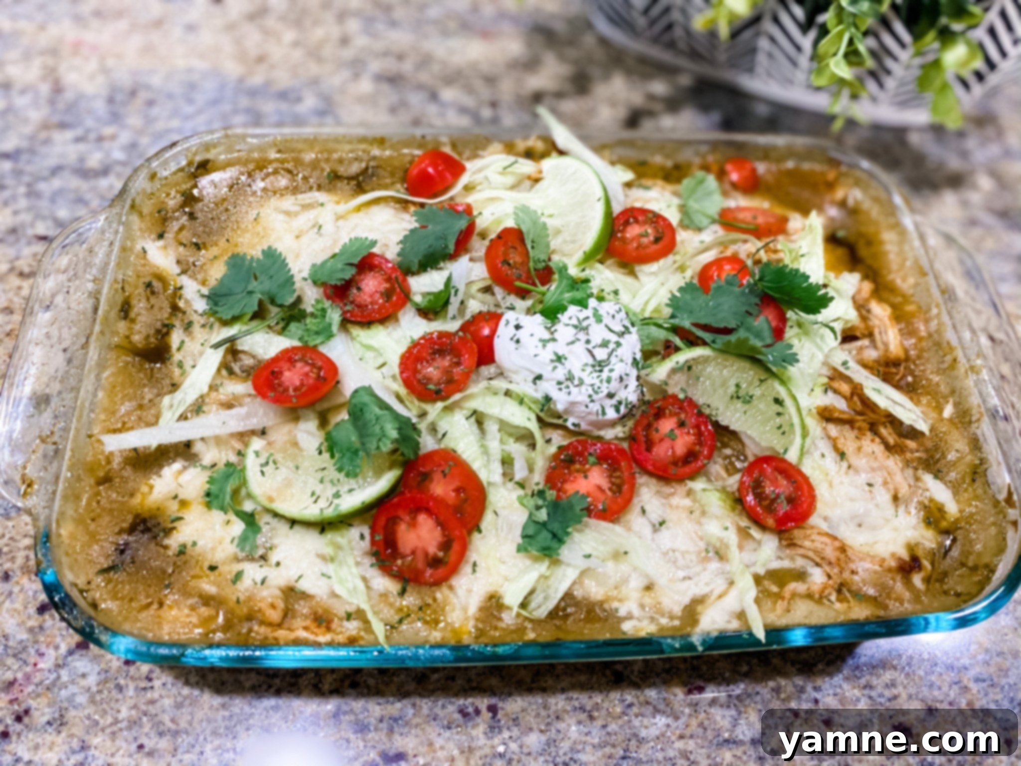 Zesty Chicken Enchilada Bake 1 featured 7490