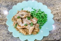 Parmesan Garlic Chicken with Creamy Rice