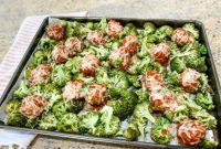 Sheet Pan Meatball Broccoli Delight