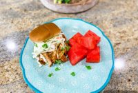 Slow Cooker BBQ Chicken Sandwiches